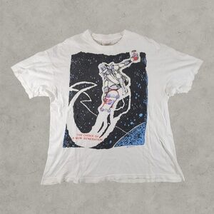 Vintage Hajime Soryama Shirt Men XL White 90s Pepsi Single Stitch AOP Rare Grail